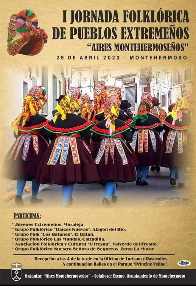  I Jornada Folklórica de Pueblos Extremeños en Montehermoso 2023