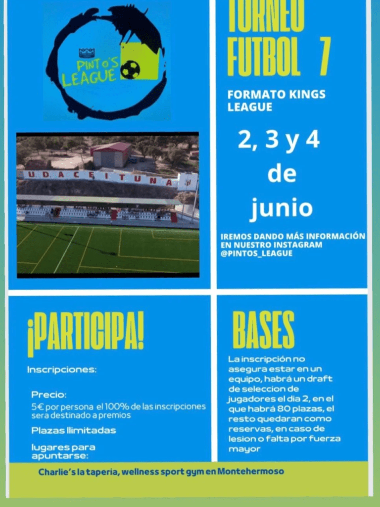 Únete al torneo de fútbol amateur Pinto's League
