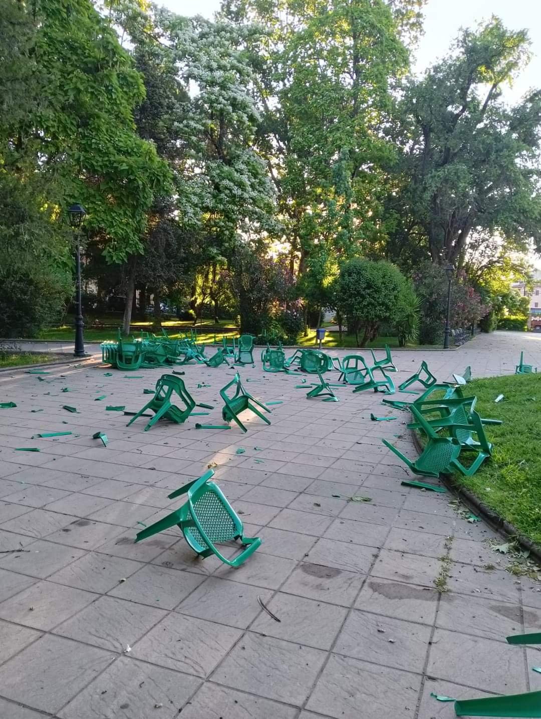 El ayuntamiento de Montehermoso denuncia actos vandalícos en el parque municipal