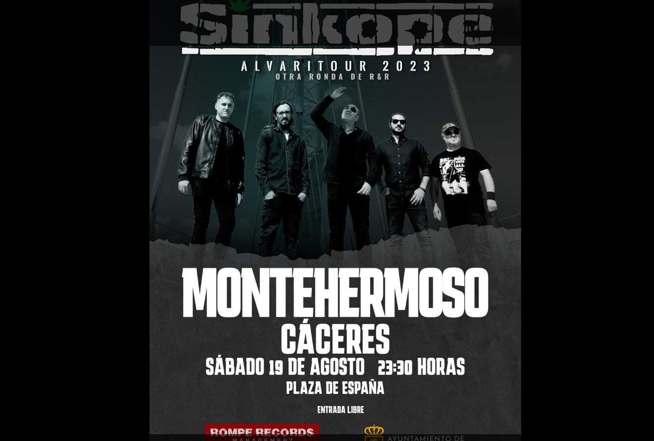Sínkope en concierto en Montehermoso 19 de agosto