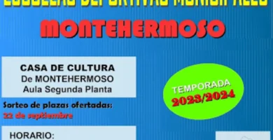 SORTEO ESCUELAS DEPORTIVAS DE MONTEHERMOSO