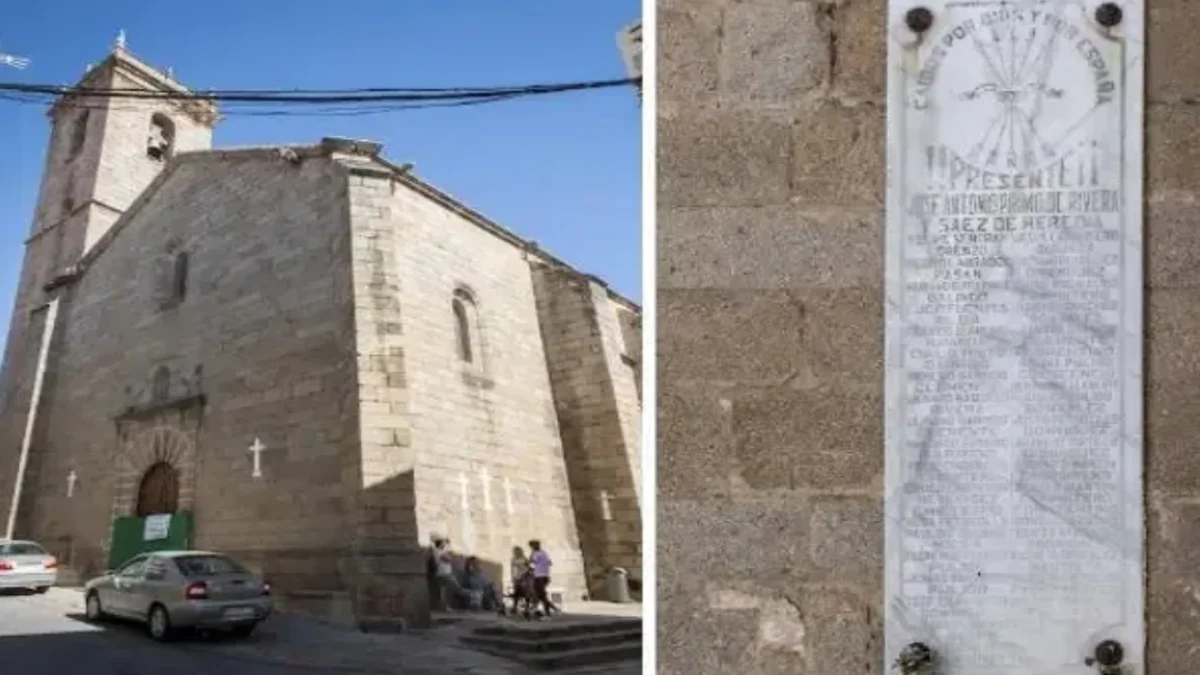 Retirada de placa con símbolos franquistas en la iglesia de Montehermoso: un paso hacia la reconciliación histórica