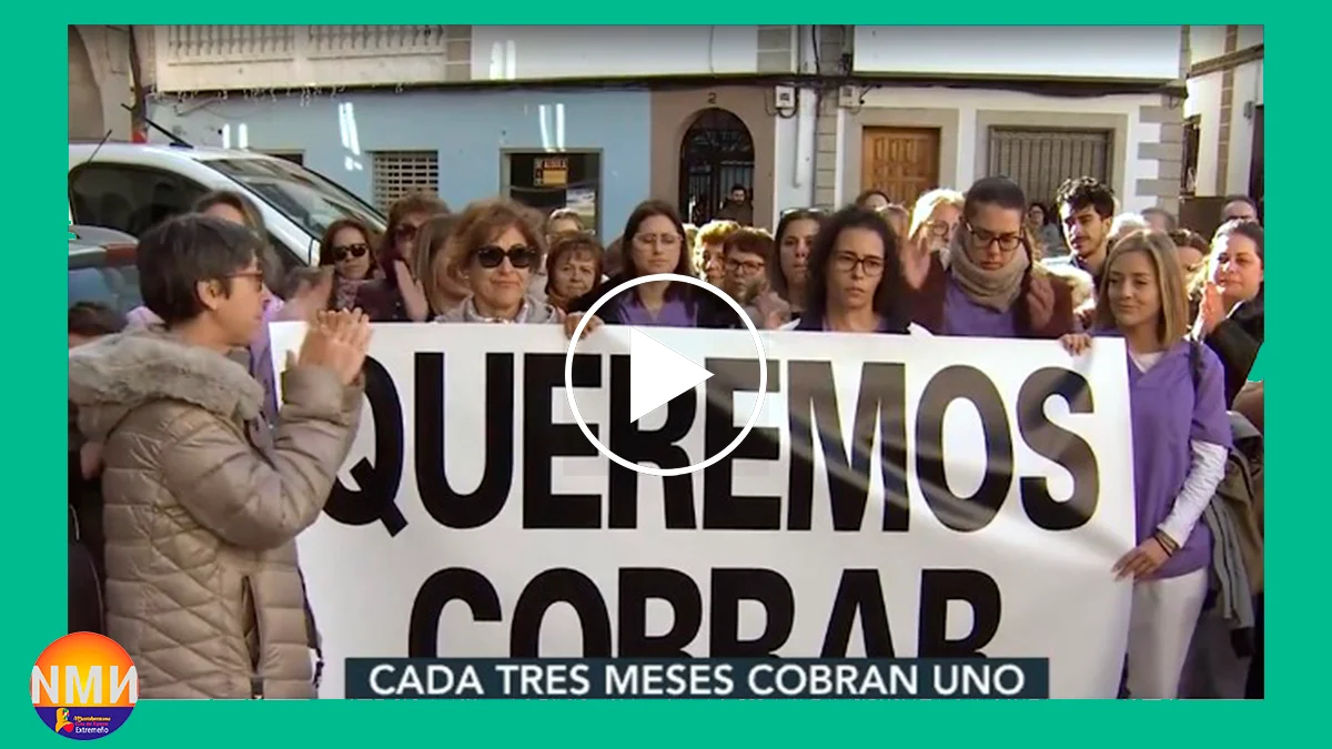 Los trabajadores de la residencia de Montehermoso reclaman el pago de los atrasos
