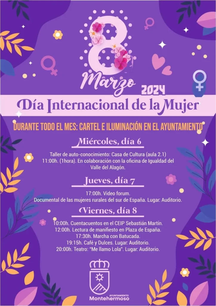 Celebra el Día Internacional de la Mujer en Montehermoso