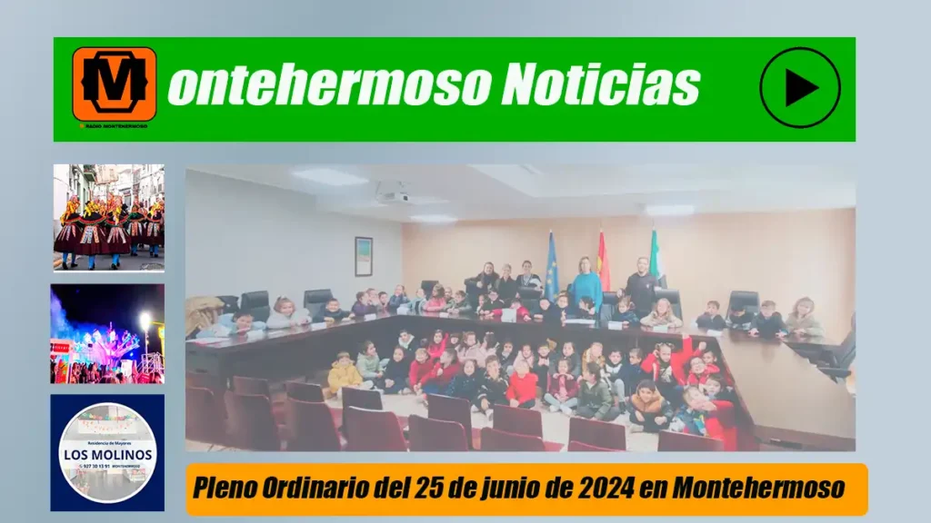 Pleno Ordinario del 25 de junio de 2024 en Montehermoso