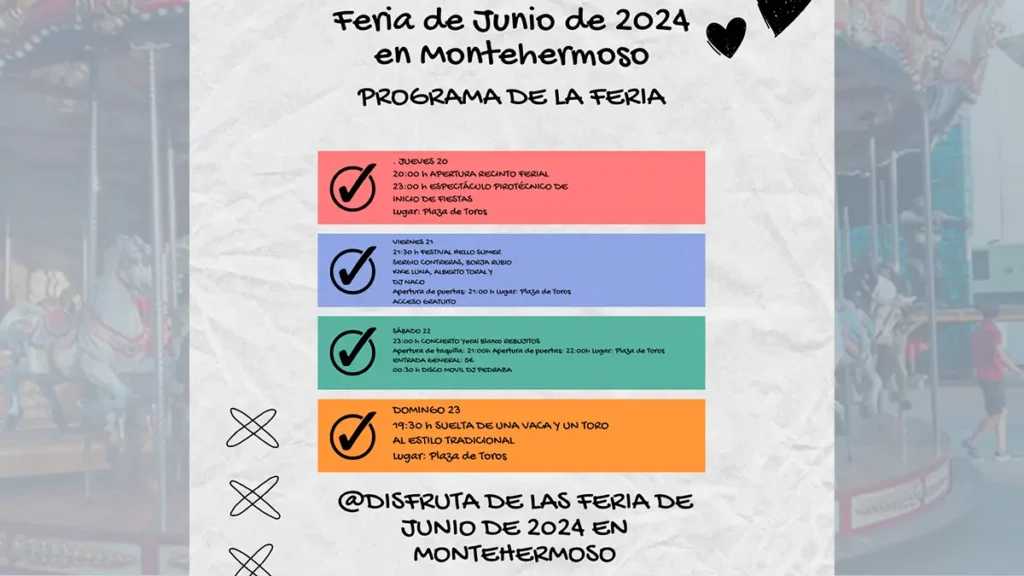 Feria de Junio del 2024 en Montehermoso