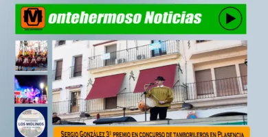 Sergio González 3º premio en concurso de tamborileros en Plasencia