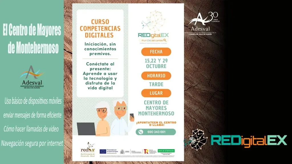 Curso de Competencias Digitales para Mayores en Montehermoso