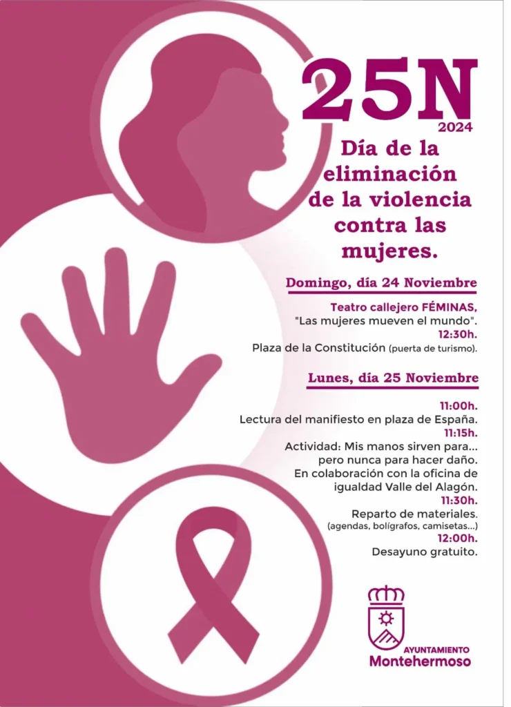 Día Internacional de la Eliminación de la Violencia contra las Mujeres: Montehermoso se moviliza por la igualdad y el respeto