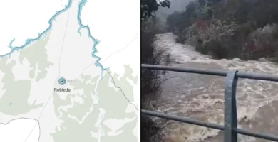 Emergencia en Robleda: Dos ríos desbordados inundan el pueblo salmantino