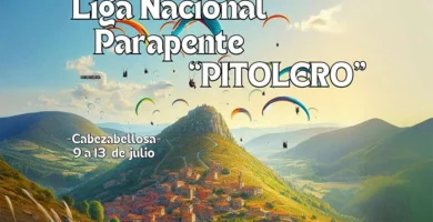 Cabezabellosa Vibra con la Liga Nacional de Parapente "El Pitolero"