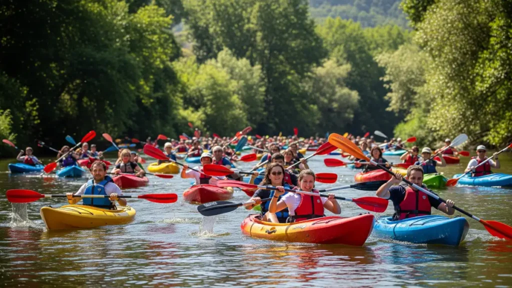 Aventura en el Alagón: 300 Palistas Celebran la Fiesta del Piragüismo en Coria
