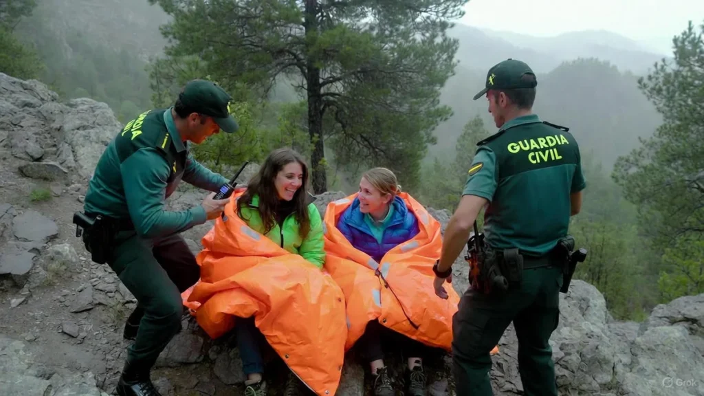 Rescate en Montehermoso: La Guardia Civil Localiza a Dos Senderistas Atrapadas por una Súbita Tormenta