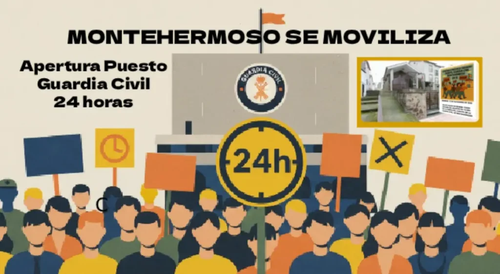 Los Vecinos se Movilizan para la Apertura 24 horas del Puesto de la Casa Cuartel de la Guardia Civil de Montehermoso