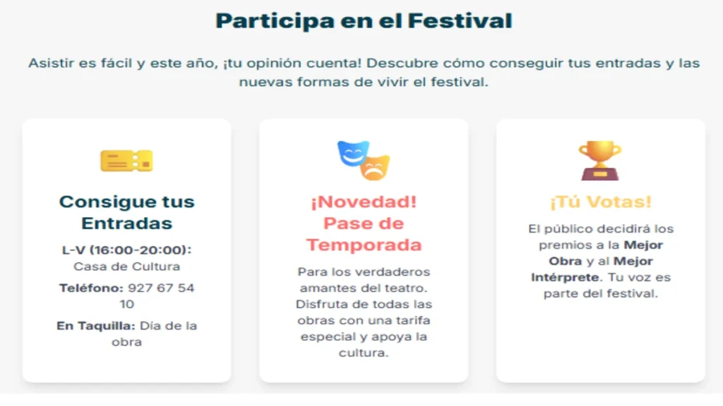 Infografía V Festival de Teatro Montehermoso