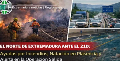 EL NORTE DE EXTREMADURA ANTE EL 21D: Ayudas por Incendios; Natación en Plasencia y Alerta en la Operación Salida