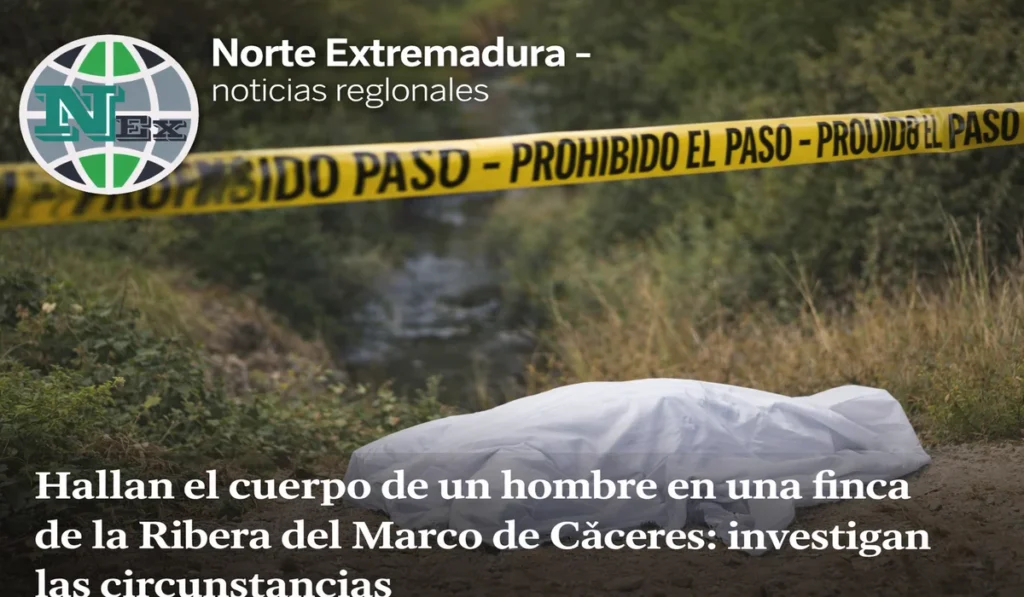 Hallan el cuerpo de un hombre en una finca de la Ribera del Marco de Cáceres: investigan las circunstancias