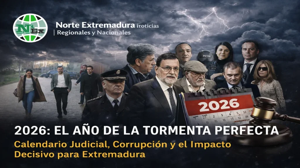 2026: El Año de la Tormenta Perfecta. Calendario Judicial, Corrupción y el Impacto Decisivo para Extremadura
