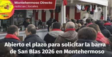 Abierto el plazo para solicitar la barra de San Blas 2026 en Montehermoso