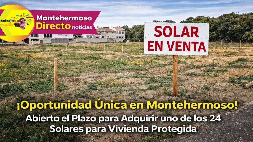 ¡Oportunidad Única en Montehermoso! Abierto el Plazo para Adquirir uno de los 24 Solares para Vivienda Protegida