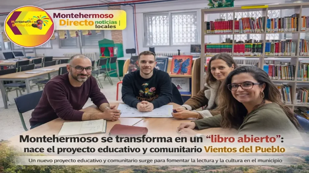 Montehermoso se transforma en un “libro abierto”: nace el proyecto educativo y comunitario Vientos del Pueblo