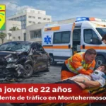 Herido un joven de 22 años tras un accidente de tráfico en Montehermoso