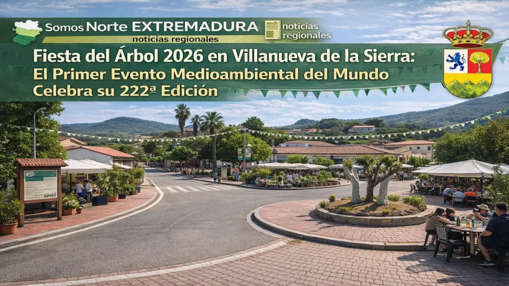 Fiesta del Árbol 2026 en Villanueva de la Sierra || Infografía