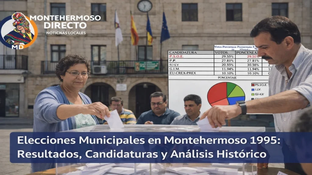 Elecciones municipales en Montehermoso 1995