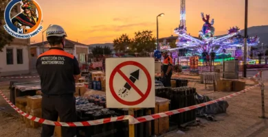 Montehermoso cancela el espectáculo pirotécnico por riesgo muy alto de incendios este 18 de junio
