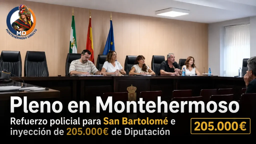 Pleno en Montehermoso: Refuerzo policial para San Bartolomé e inyección de 205.000€ de Diputación