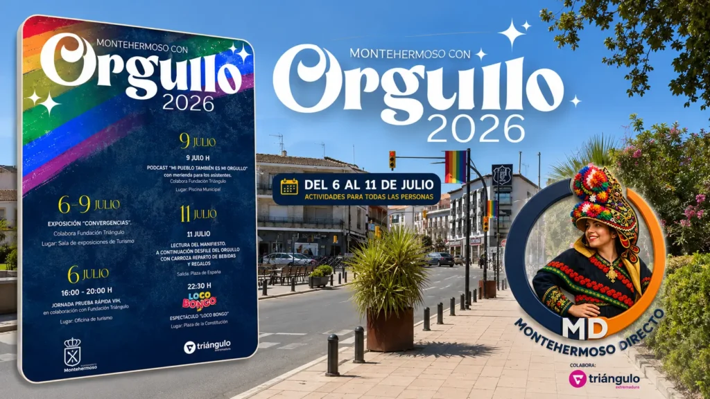 Montehermoso con Orgullo 2026: programación completa del 6 al 11 de julio