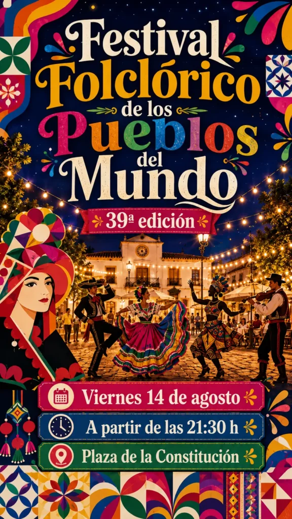 Festival Folklórico de Montehermoso el 14 de agosto 2026