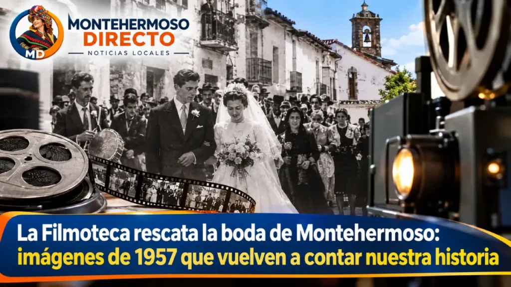 La Filmoteca rescata la boda de Montehermoso: imágenes de 1957 que vuelven a contar nuestra historia